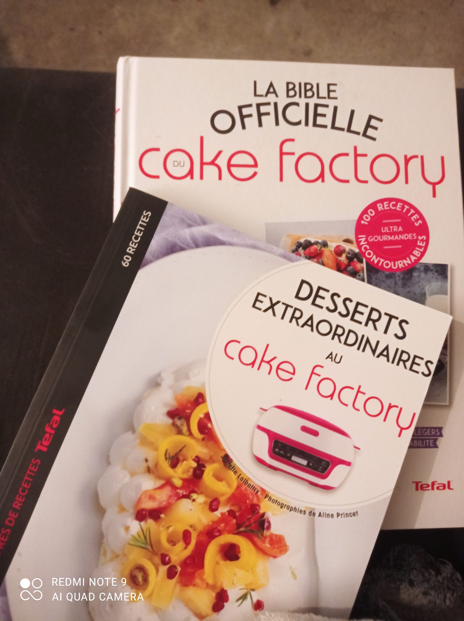 Mon Top 5 de livres de recettes pour le Cake Factory.