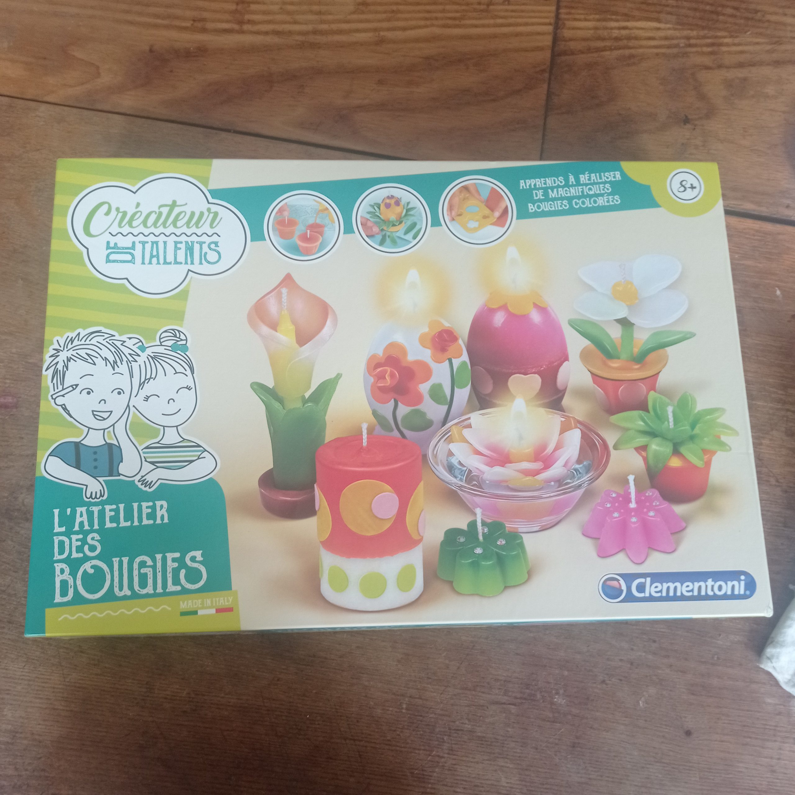 Coffret Création De Bougies - Kit Complet Avec Moules, Cire, Décorations - Activité Manuelle Enfant Dès 8 Ans - 8